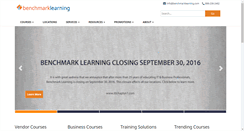 Desktop Screenshot of benchmarklearning.com