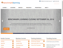 Tablet Screenshot of benchmarklearning.com